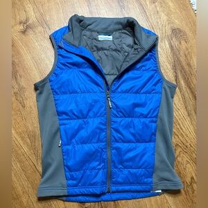 Blue and Gray Kids Columbia Puffer Vest